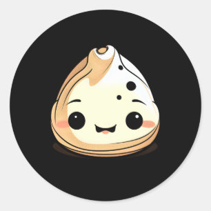Adsible Kawaii Dim Sum Dumpling and Anime Runt Klistermärke