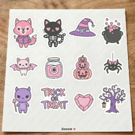 Adsible Kawaii Halloween Sticker Pack Klistermärken