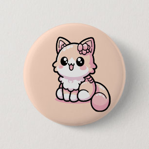 Adsible Kawaii Kattunge Knapp