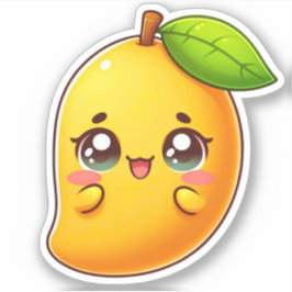 Adsible Kawaii Mango Klistermärken