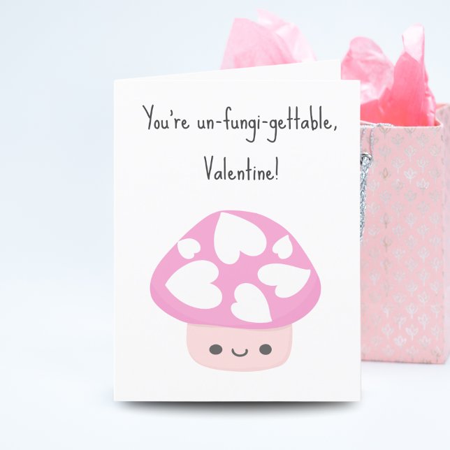Adsible Kawaii Mushroom Valentines Helgkort (Skapare uppladdad)