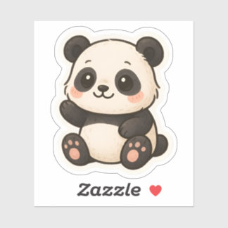 Adsible Kawaii Panda Sticker - Cute animal Klistermärken