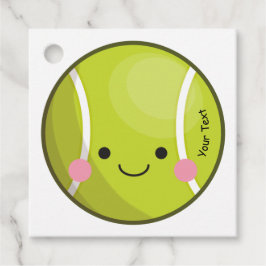 Adsible Kawaii Tennis Boll Anpassningsbar Text Cut Gåvor Etiketter