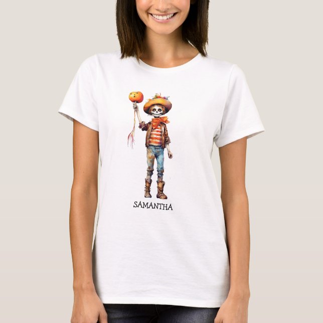 Adsible Kid Zombie - Cute Halloween (3) T Shirt (Framsida)