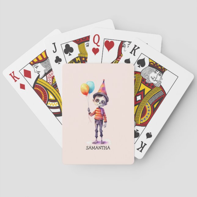 Adsible Kid Zombie - Cute Halloween (4) Casinokort (Baksidan)