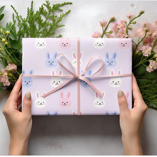 Adsible Kids Lila Bunny Påsk Presentpapper (Skapare uppladdad)