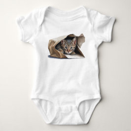 Adsible Kitten i en Papper bag T Shirt