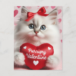 Adsible Kitten Valentine Vykort