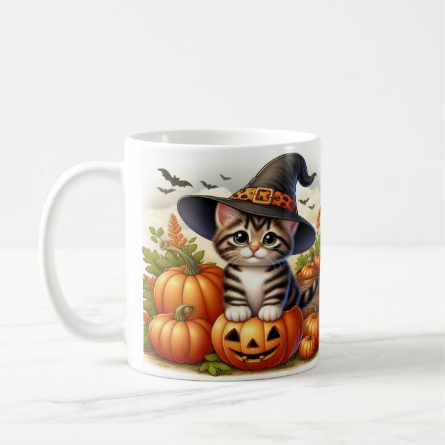 Adsible Kittens är nedtryckt som Witches Kaffemugg (Vänster)