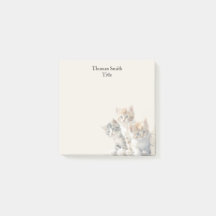 Adsible Kittens Cream Watercolor Animal