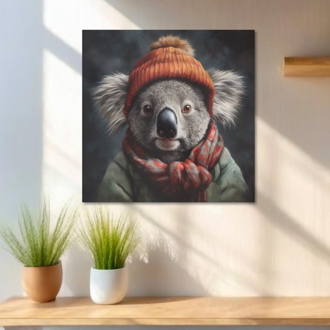Adsible koala bar söt orange hat poster (Skapare uppladdad)