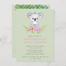 Adsible Koala Bear Girl Baby Shower