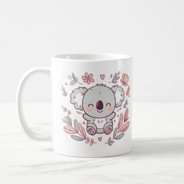 Adsible Koala med Whimsical Charm Kaffemugg (Vänster)