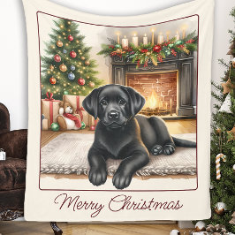 Adsible Labrador Retriever Puppy Hund jul Fleecefilt