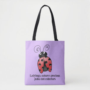 Adsible Ladybug Kärlek Tote Bag - Spread Kärlek Tygkasse