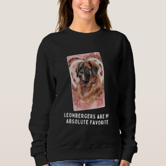 Adsible Leonbergers Hund Heart Design T Shirt