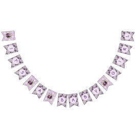 Adsible Lilac Panda Bear Baby Shower Vimplar