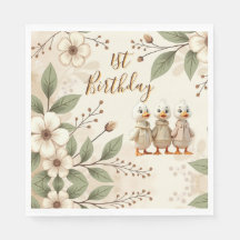 Adsible Lycklig First Birthday