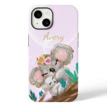 Adsible Mamma Koala Bear, Baby Personlig Guld C