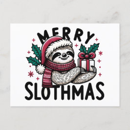 Adsible Merry Slothmas Vykort