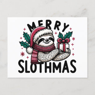 Adsible Merry Slothmas Vykort