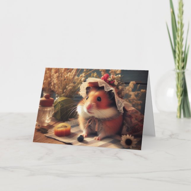 Adsible Midsommar Hamster Kort (Framsida)