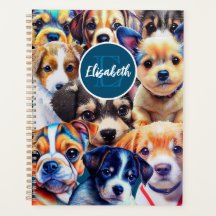 Adsible Monogram Puppy Planner