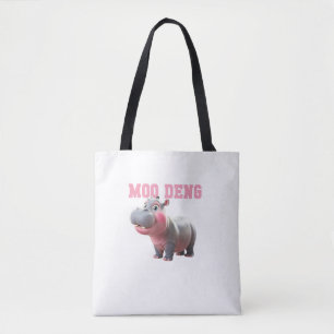 Adsible MOO DENG Baby Hippo Girls Kindergarten VI Tygkasse