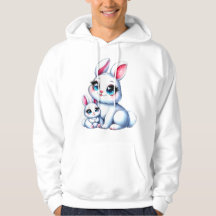 Adsible Mor och Baby Bunny Illustration