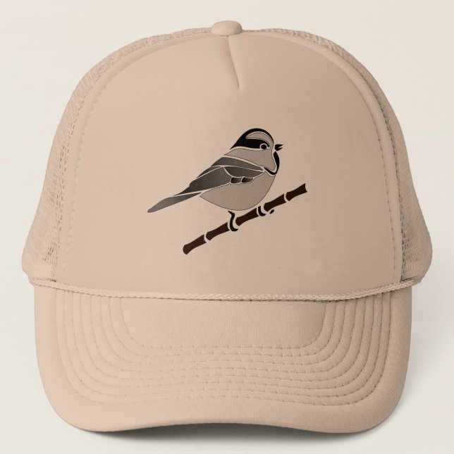 Adsible Mountain Chickadee Bird Illustrated Keps (Framsida)