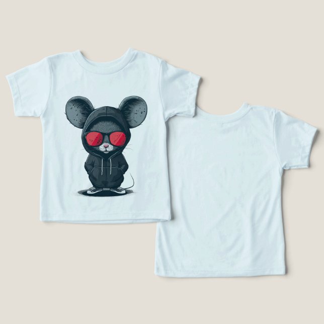 Adsible Mouse Baby Tee (Design fram och bak)