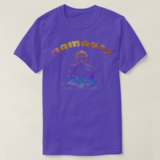 Adsible Namaste Buddha Design T Shirt (Design framsida)