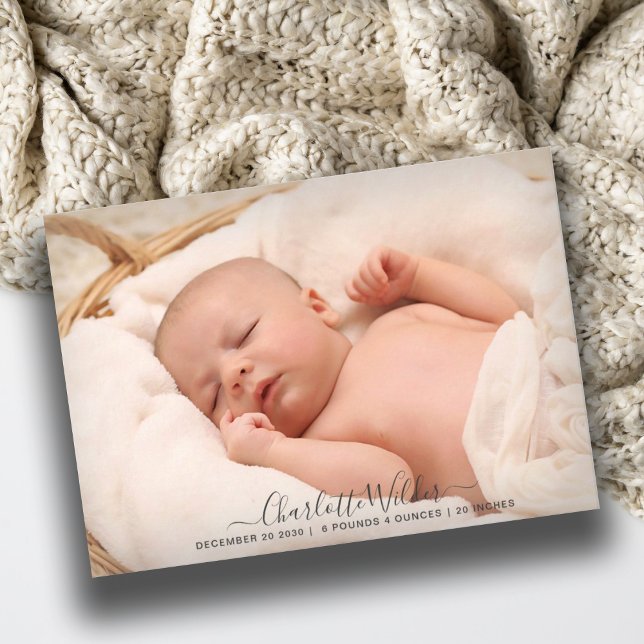 Adsible Nyfödd bebis Photo Birth Flat Meddelande (Skapare uppladdad)