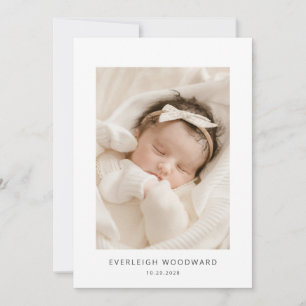 Adsible Nyfödd bebis Photo Birth Meddelande