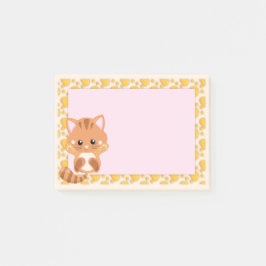 Adsible Orange Tabby Tiger Kitten Post-it Block