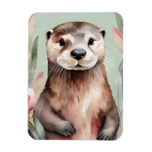 Adsible Otter Boho Watercolor