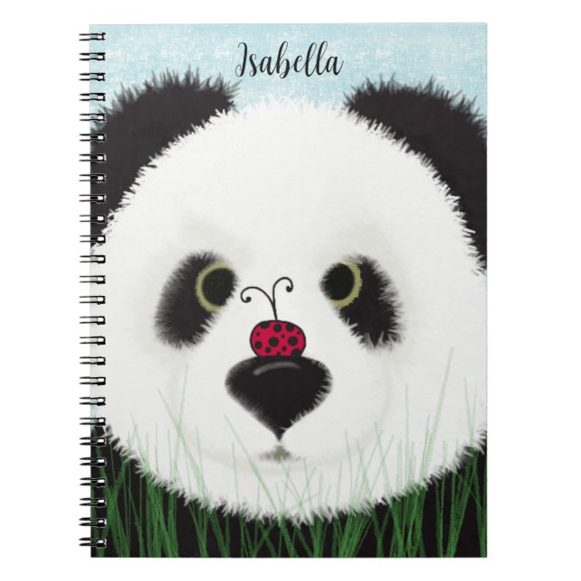 Adsible Panda Bear Anteckningsbok (Framsidan)