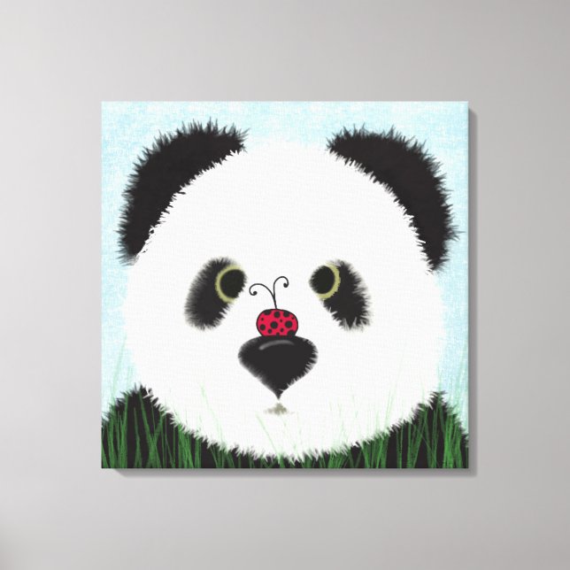 Adsible Panda Bear Canvastryck (Framsida)