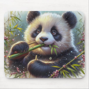Adsible Panda Bear Eating Bamboo Musmatta
