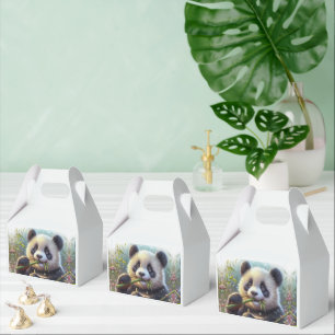 Adsible Panda Bear Eating Bamboo Presentaskar