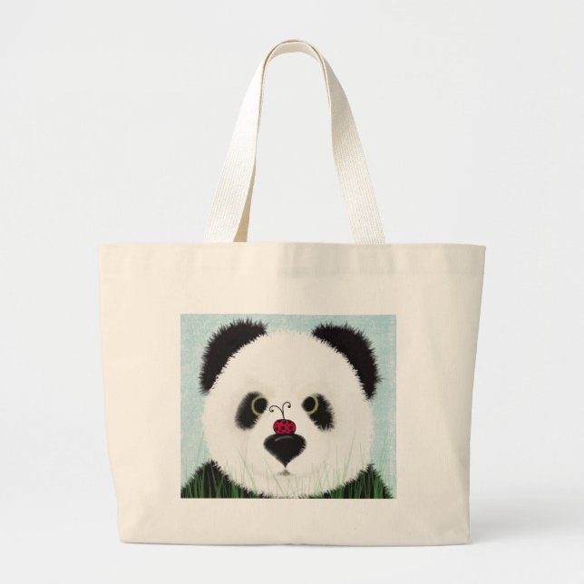 Adsible Panda Bear Jumbo Tygkasse (Framsidan)