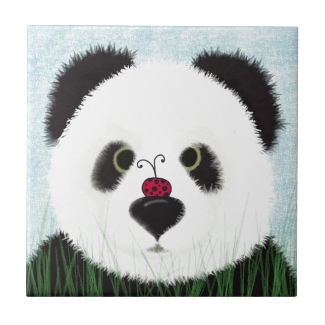 Adsible Panda Bear Kakelplatta (Framsidan)