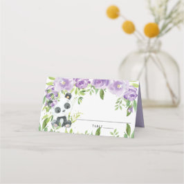 Adsible Panda Lila Blommigt Greenery Baby Shower Placeringskort