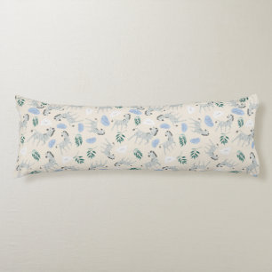 Adsible pastel safari zebra mönstrad rosa i daghem kroppskudde