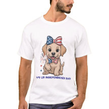 Adsible Patriotic Puppy 4:e juli Firande