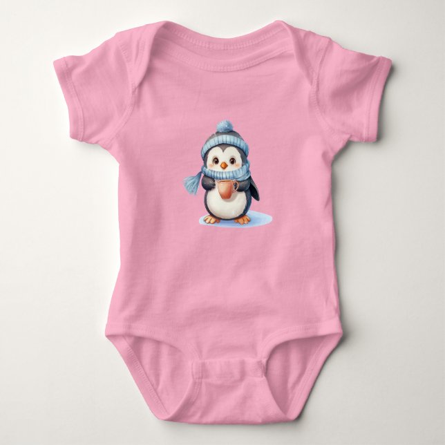 🎅 Adsible Penguin Baby julföremål T Shirt (Framsida)