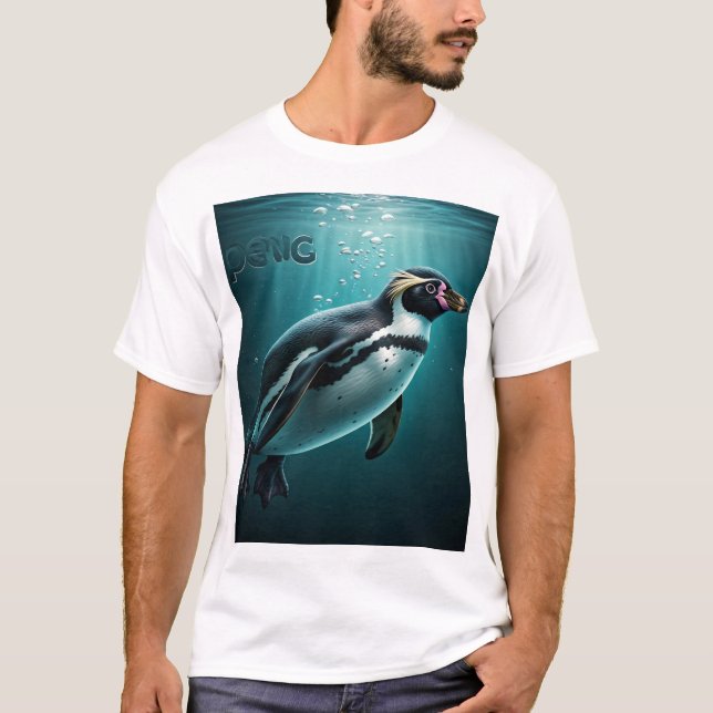 Adsible Penguin Stänk T-Shirt (Framsida)