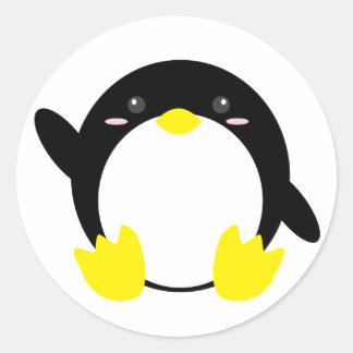 Adsible Penguin Stickers Runt Klistermärke