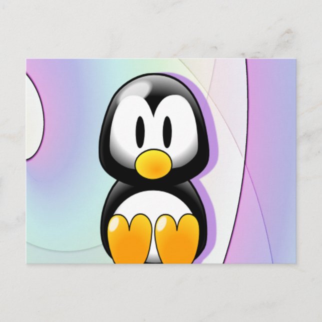 Adsible Penguin Vykort (Framsida)