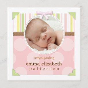 Adsible Photo Ram Flicka Birth Notice Meddelande